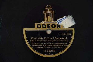 Freu' dich, Erd' und Sternezelt : altes Weihnachtslied / (bearbeitet von Carl Thiel)