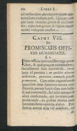 Caput VIII. De Promiscuis Efficiis Humanitatis.