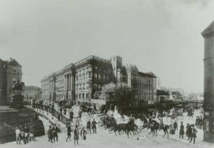 Schlossbrücke mit Reiterdenkmal des Großen Kurfürsten in Berlin : Berlin, Schloßbrücke
