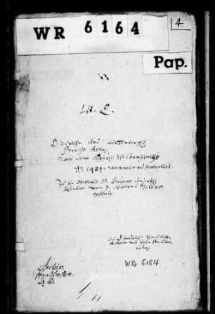 Protokoll über Verhandlungen mit Österreich vor kaiserlichen Kommissarien über die Pfandschaften Achalm und Hohenstaufen.