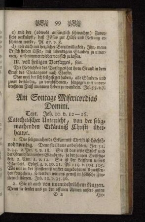 Am Sontage Misericordias Domini.