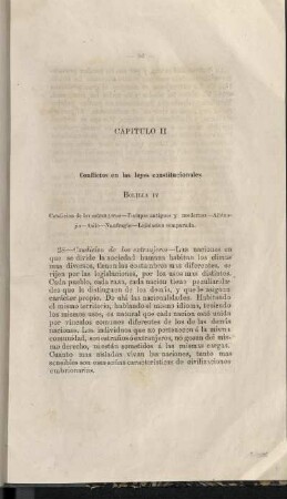 Capitulo II: Conflictos en las eyes constitucionales