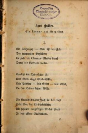 Dichtungen, 1