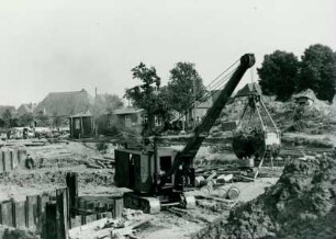 Wehr und Schleuse Drakenburg, Deutschland, 1937-1938