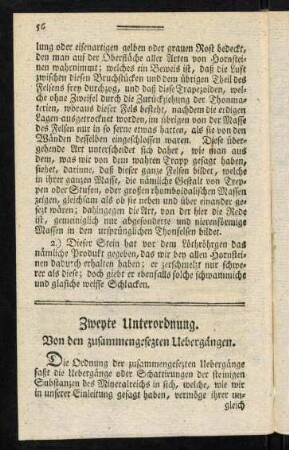 56-73, Zweyte Unterordnung. Von den zusammengesetzten Uebergängen.