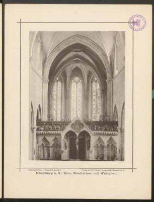 Naumburg a. S.: Dom, Westlettner mit Westchor.