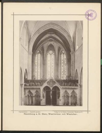 Naumburg a. S.: Dom, Westlettner mit Westchor.