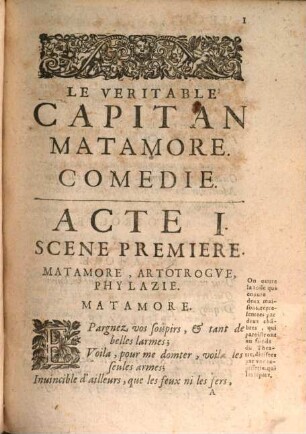 La veritable capitan Matamore