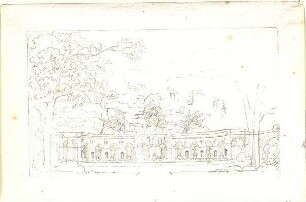 Gärtner, Friedrich von; Tivoli (Latium, Italien); Villa d'Este - Antikes Bad (Perspektive)