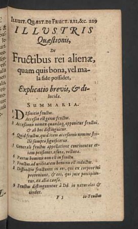 Illustris quastionis de fructibus rei alienae