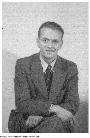 I. oder II. Landesparteitag der SPD. Unbekannter Delegierter, vermutlich G. Nitzsche, Landesvorstand SPD, verantwortlich für Jugendfragen, 1945/46.