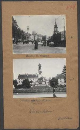 Warschau: Mickiewicz-Denkmal