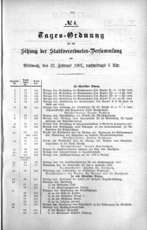Tages-Ordnung No. 4. (71-110), 27. Februar 1907