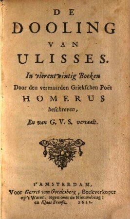 De Dooling van Ulisses