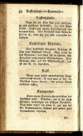 Kaffeehäuser. - Münzsorten.