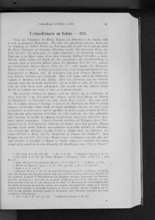 Verhandlungen zu Bohus. - 1332.