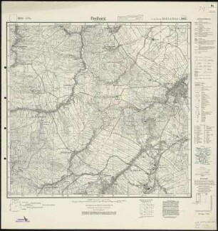 Meßtischblatt 3012 : Freiburg in Niederschlesien, 1934 : Freiburg in Niederschlesien. - Hrsg. 1886, bericht. 1925, einz. Nachtr. 1930, gedr. [19]34. - 1:25000. - [Berlin]: Reichsamt für Landesaufnahme, 1934. - 1 Kt.