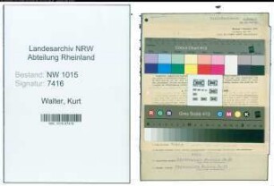 Entnazifizierung Kurt Walter , geb. 26.05.1912 (Kaufmann)