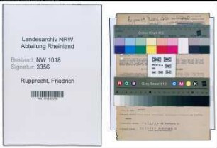 Entnazifizierung Friedrich Rupprecht , geb. 24.01.1889 (Lehrer)