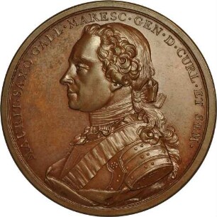 Moritz Graf von Sachsen - Auf seine militärische Erbfolge im österreichischen Erbfolgekrieg