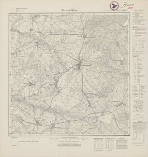 2658 (alte Nr.: 1245) Jacobshagen, Meßtischblatt (4cm - Karte)