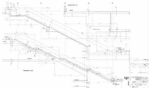 Stuttgart Hbf: Längsschnitt Treppe H 17/18 E/C S-Bahn Baulos 3