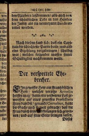 Der verspottete Ehebrecher.