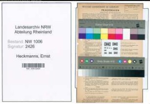 Entnazifizierung Ernst Heckmanns , geb. 10.04.1897 (Gastwirt)