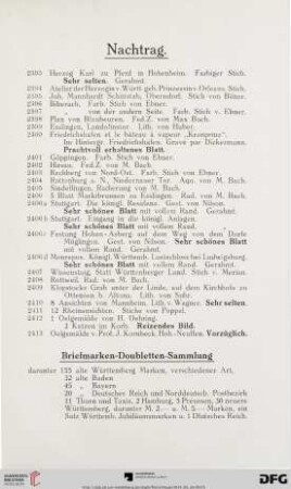 Nachtrag (Nr. 2393-2413)