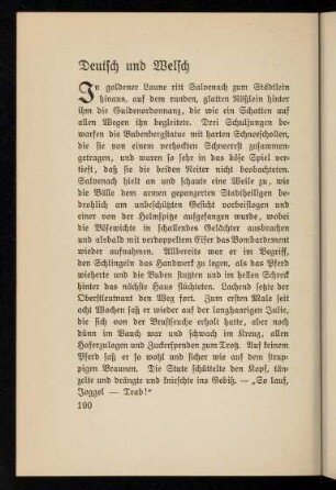 190-207, Deutsch und Welsch