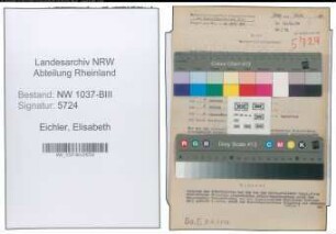 Entnazifizierung Elisabeth Eichler , geb. 09.07.1907 ()