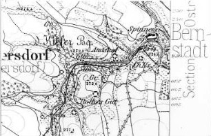 Schöpstal-Kunnersdorf. Meßtischblatt, Sekt. Löbau, 1884