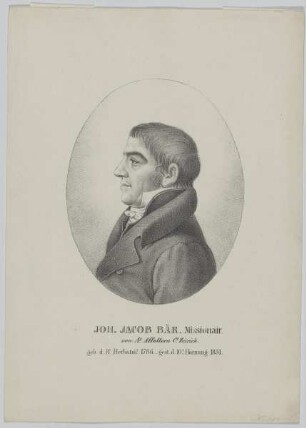 Bildnis des Joh. Jacob Bär