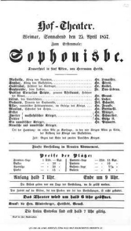 Sophonisbe