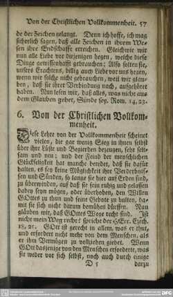 6. Von der Christlichen Vollkommenheit