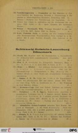 Schleswig-Holstein – Lauenburg – Dänemark (Nr. 294-368)