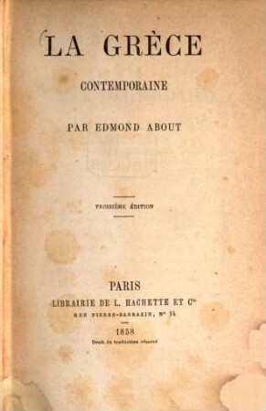 La Grèce contemporaine