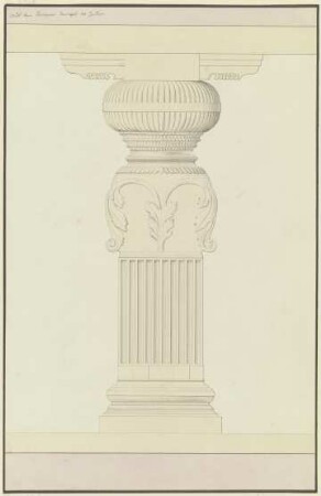 Indische Säule und Architrav