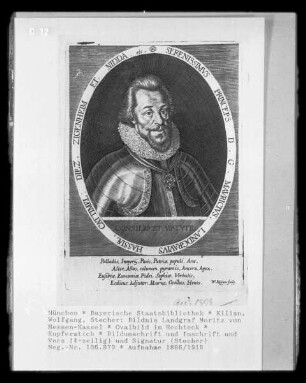 Bildnis Landgraf Moritz von Hessen-Kassel