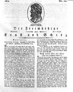 Nro. 160., Sonnabend den 11. August