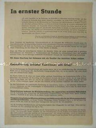 Propagandaflugblatt der DDR gegen den "Generalvertrag"