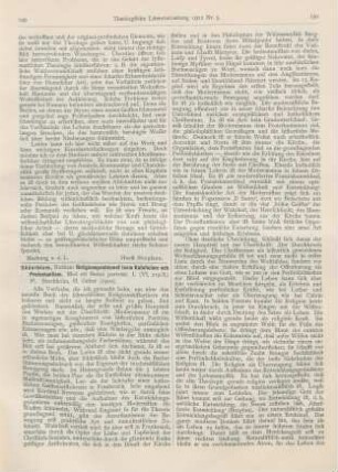 149-151 [Rezension] Söderblom, Nathan, Religionsproblemet inom Katolicism och Protestantism