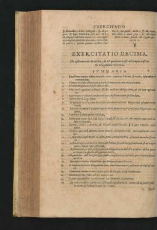 Exercitatio Decima. De aestimatione rei debitae, an & quatenus ea sit ad tempus nascentis obligationis referenda.