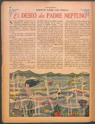 El deseo del padre Neptuno : Cuento para los niños