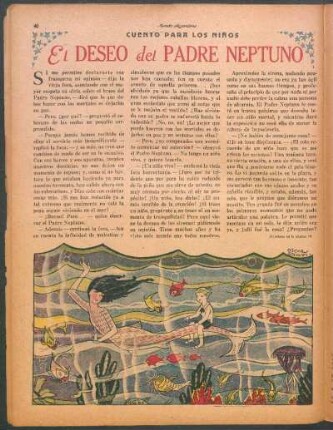 El deseo del padre Neptuno : Cuento para los niños