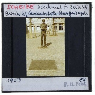 Berlin, Scheibe, Statue für die Gedenkstätte 20. Juli 1944