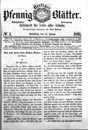 No. 4, Sonnabend, den 19. Januar