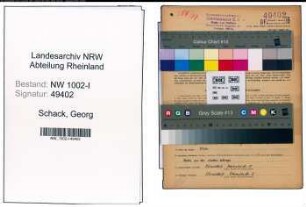 Entnazifizierung Georg Schack, geb. 02.10.1907 (Polier)