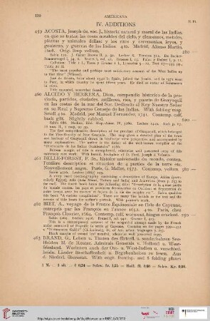 IV. Additions (No. 459 - 472)