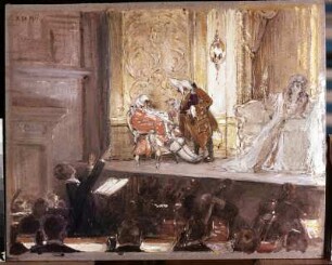 Schuch, den Rosenkavalier dirigierend. Ölgemälde von Robert Sterl, 1911. Görlitz: Städtische Sammlung für Geschichte und Kultur